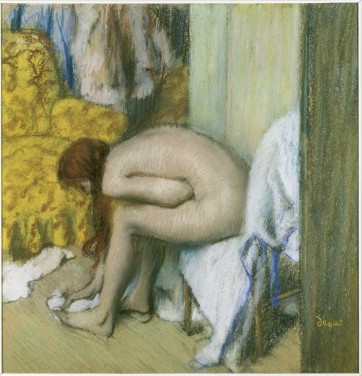 Après le bain, une femme s’essuyant les pieds, Degas