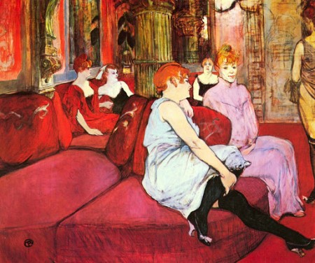 Au Salon de la rue des Moulins, Toulouse Lautrec