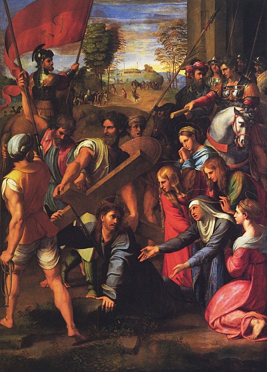 christ sur le chemin de croix, Raphael