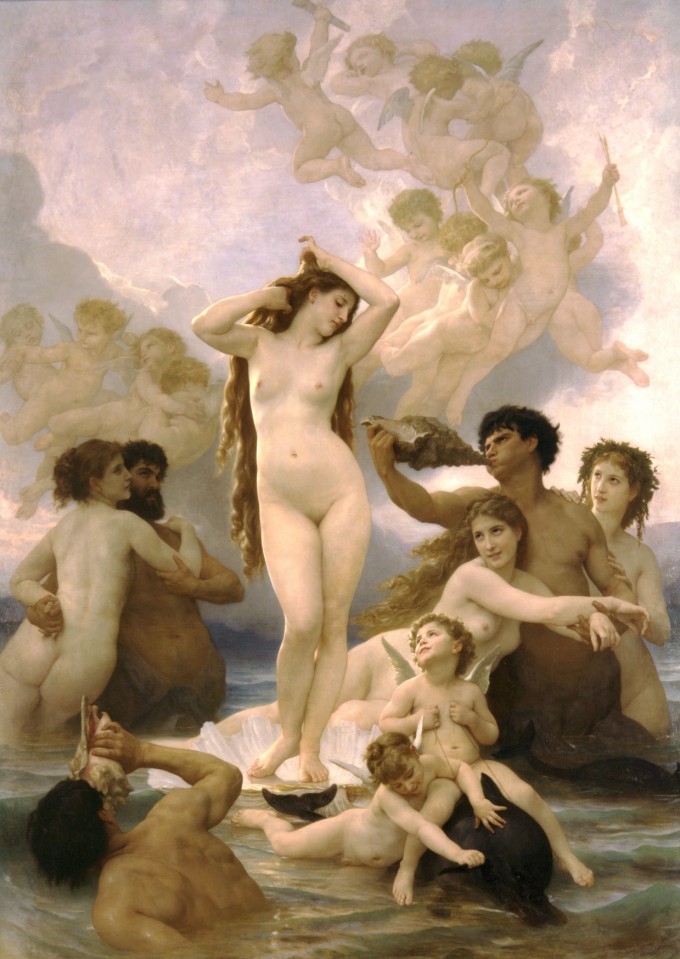 La naissance de Vénus, Bouguereau