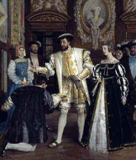 François 1er faisant visiter sa galerie,  Isidore Patrois