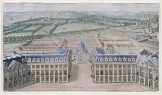 vue du couvent des capucines, place Vendôme au 17ème siècle.